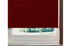 ColourMatch 3ft Blackout Roller Blind - Poppy Red.